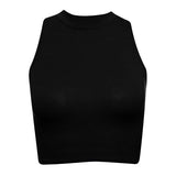 High Neck Crop Top