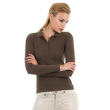 Women's Long Sleeve Polo Shirt