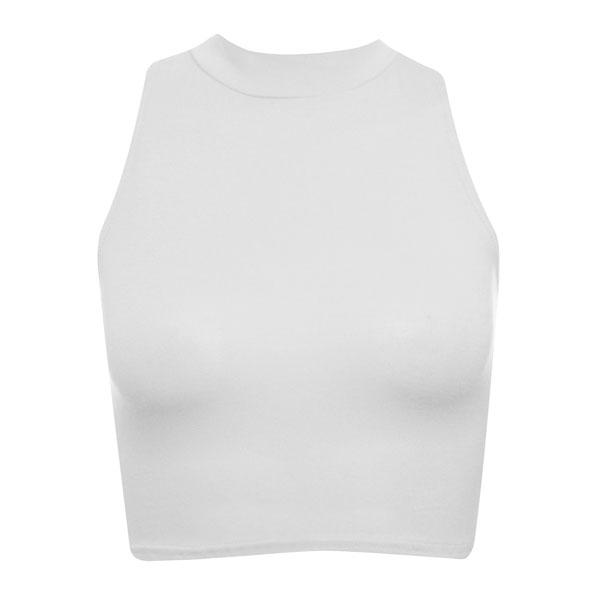 High Neck Crop Top